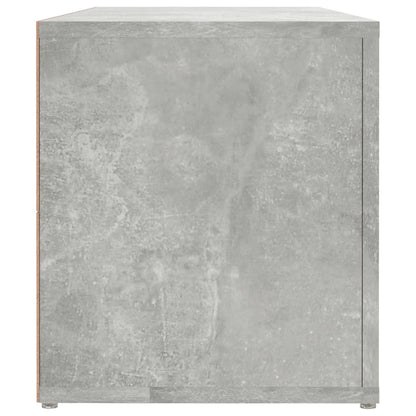 TV Cabinet Concrete Grey 100x31.5x35 cm Engineered Wood