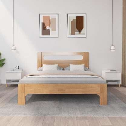 Bedside Tables 2 pcs High Gloss White 50x46x50 Engineered Wood