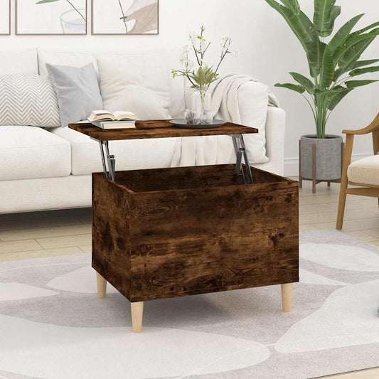 Coffee Table Smoked Oak 60x44,5x45 cm Engineered Wood