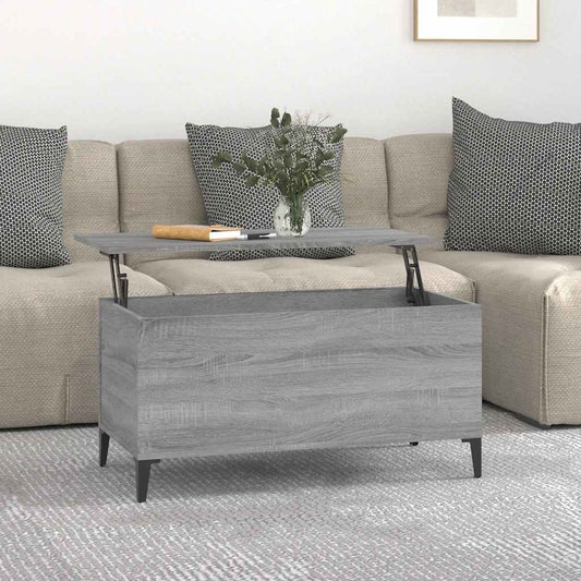 Coffee Table Grey Sonoma 90x44,5x45 cm Engineered Wood