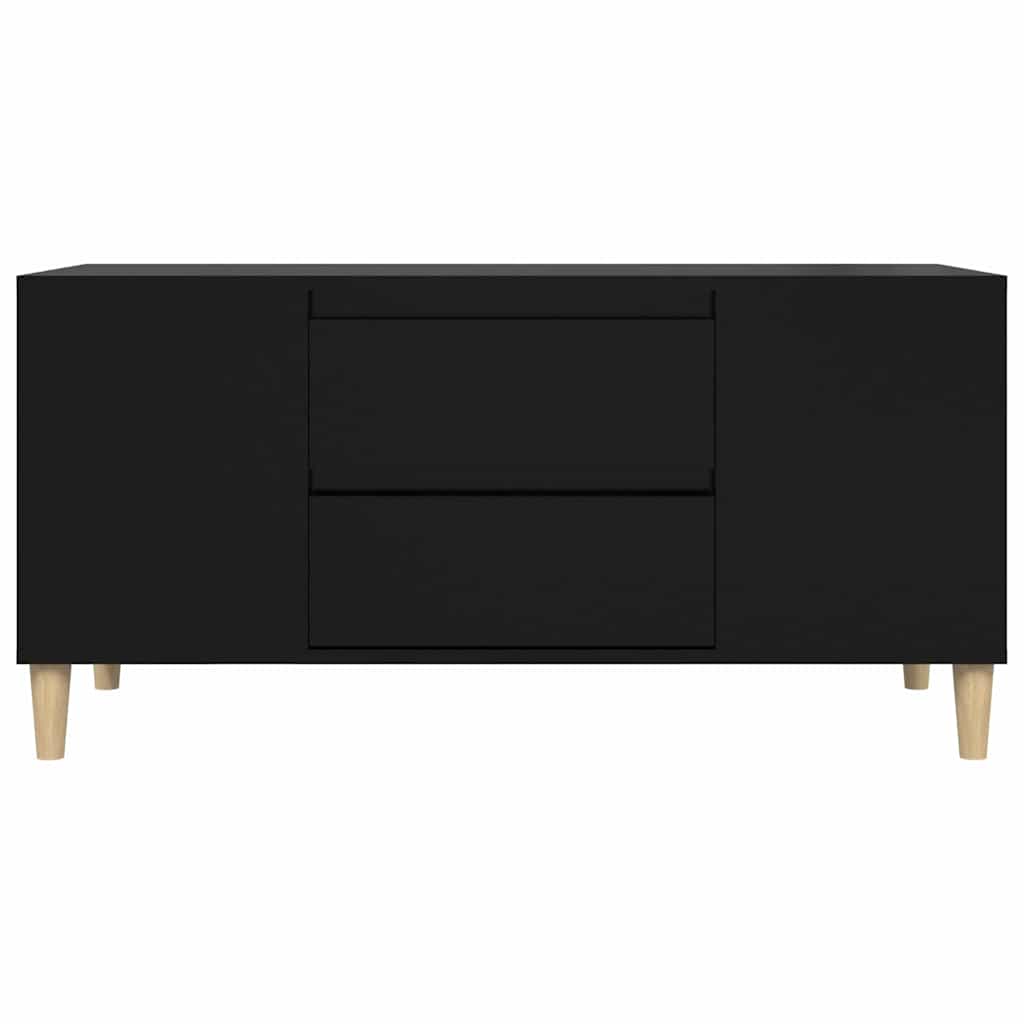 TV Cabinet Black 102x44.5x50 cm Engineered Wood
