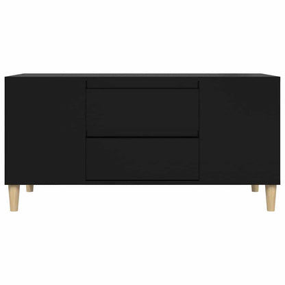 TV Cabinet Black 102x44.5x50 cm Engineered Wood