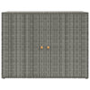 Garden Storage Cabinet Grey 100x55.5x80 cm Poly Rattan