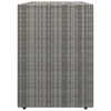 Garden Storage Cabinet Grey 100x55.5x80 cm Poly Rattan