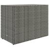 Garden Storage Cabinet Grey 100x55.5x80 cm Poly Rattan