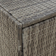 Garden Storage Cabinet Grey 59x40x180 cm Poly Rattan