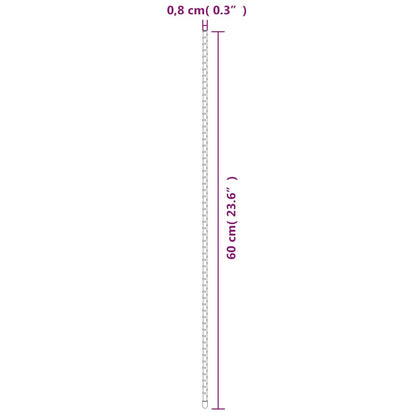 vidaXL Plant Stake Set of 30 Green Steel with polypropylene coating