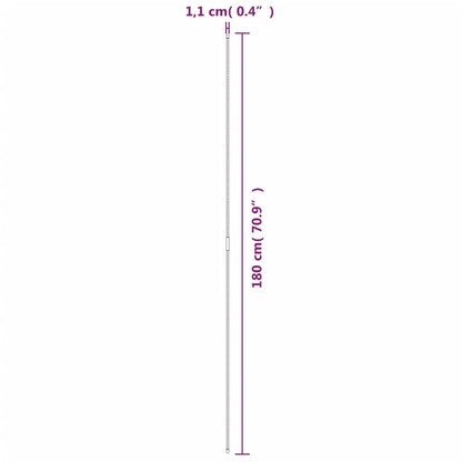 vidaXL Plant Stake Set of 30 Green Steel with polypropylene coating