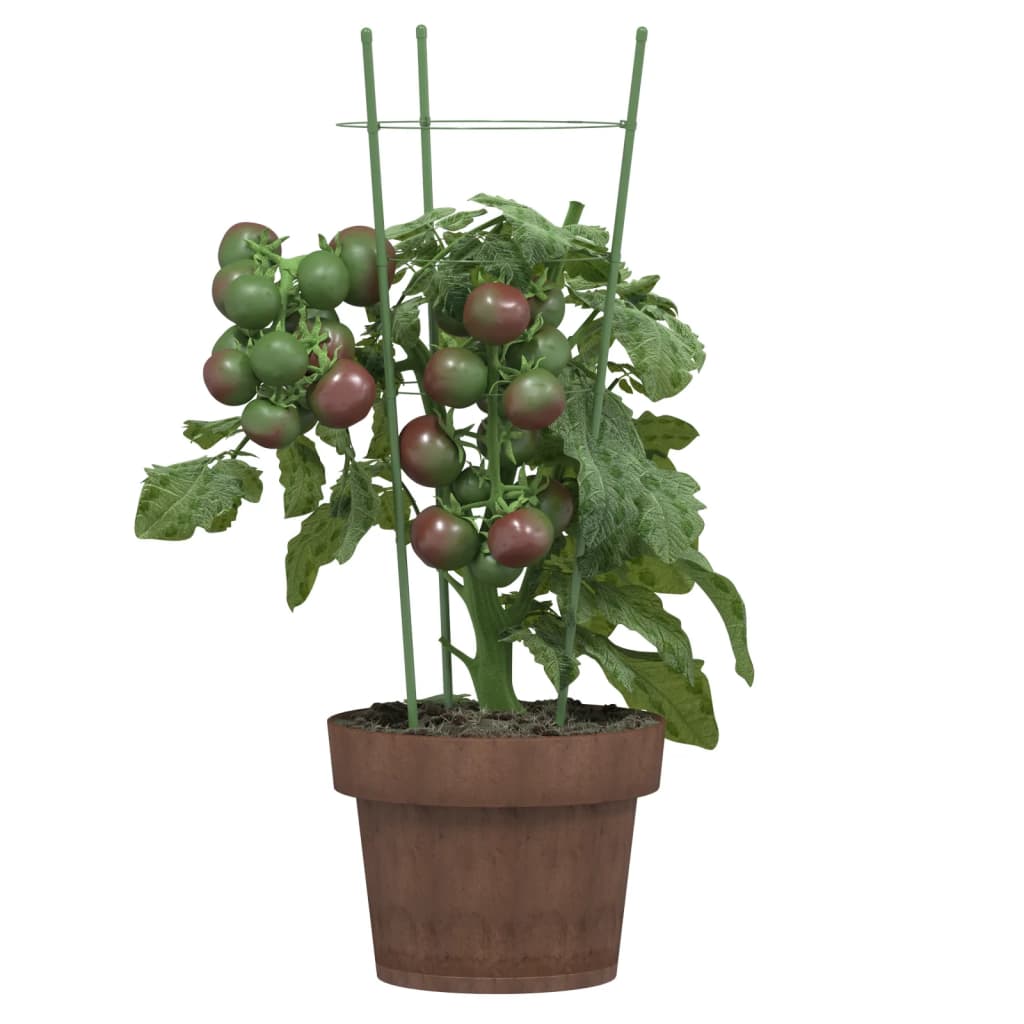 vidaXL Garden Plant Support Set of 5 Green