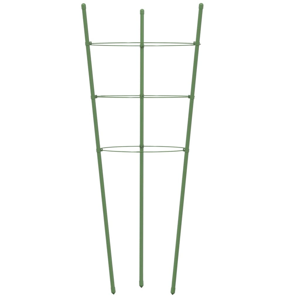 vidaXL Garden Plant Support Set of 5 Green