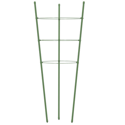 vidaXL Garden Plant Support Set of 5 Green