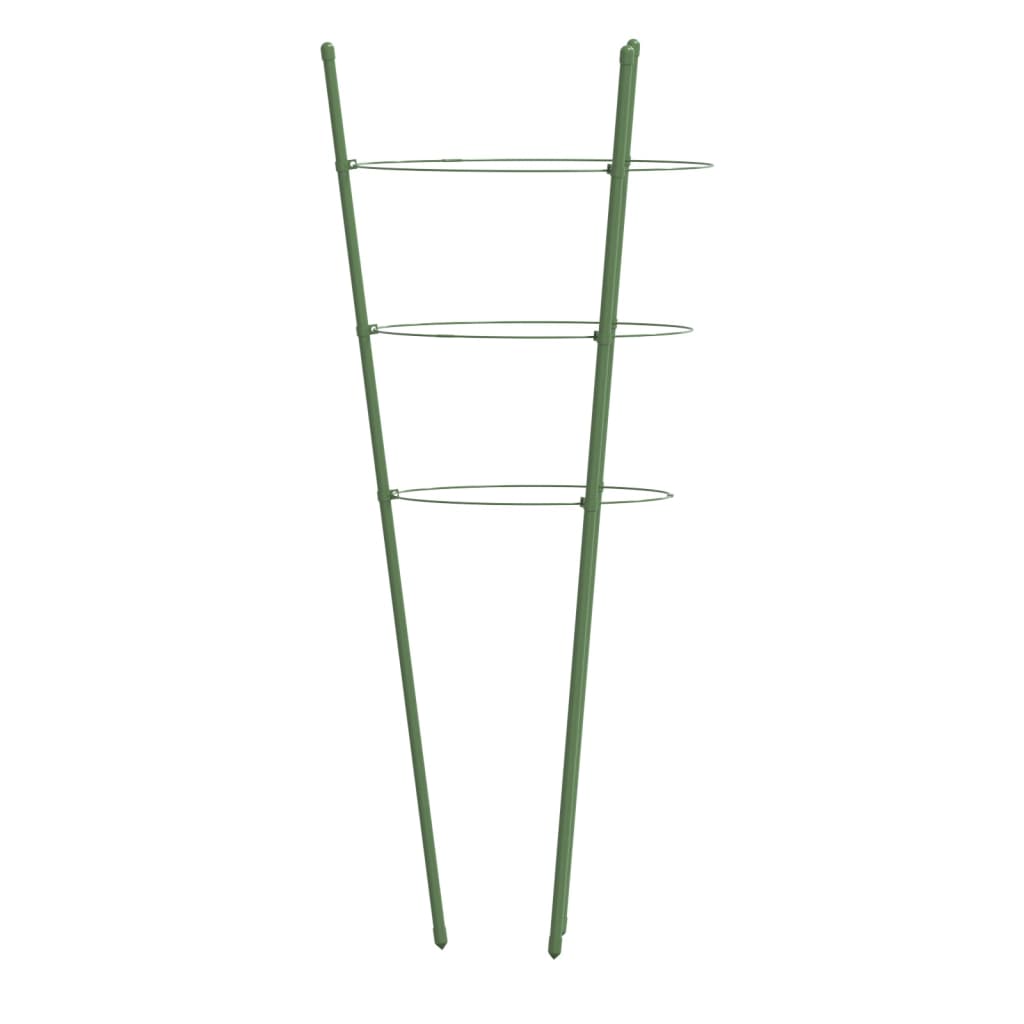 vidaXL Garden Plant Support Set of 5 Green
