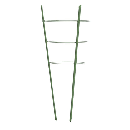 vidaXL Garden Plant Support Set of 5 Green