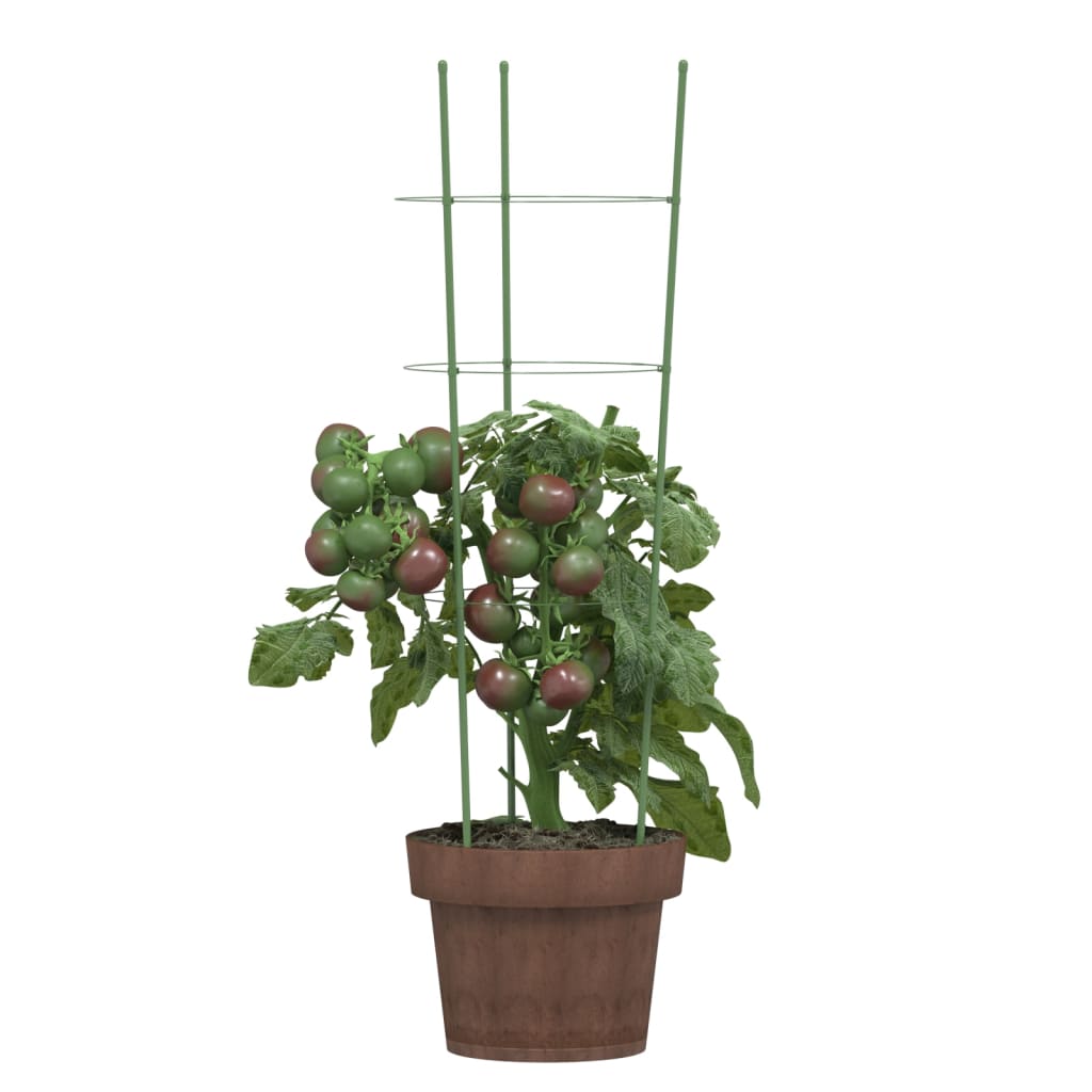 vidaXL Garden Plant Support Set of 5 Green