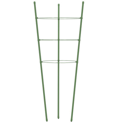 vidaXL Garden Plant Support Set of 5 Green