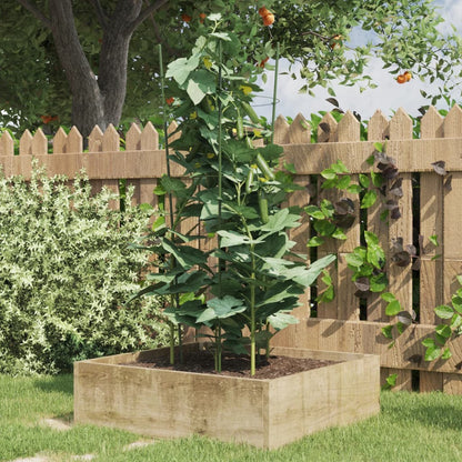vidaXL Garden Plant Support Set of 5 Green