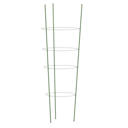 vidaXL Garden Plant Support Set of 5 Green