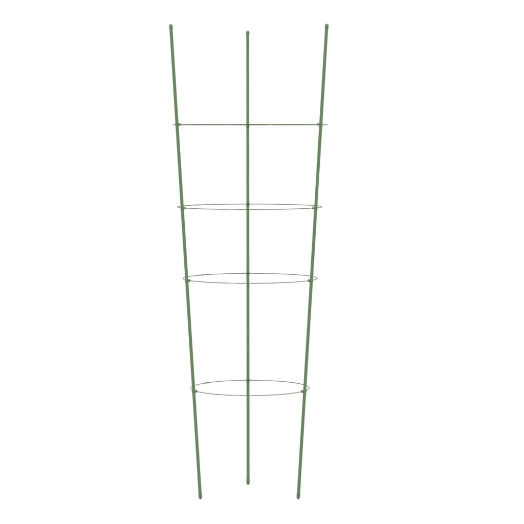 vidaXL Garden Plant Support Set of 5 Green
