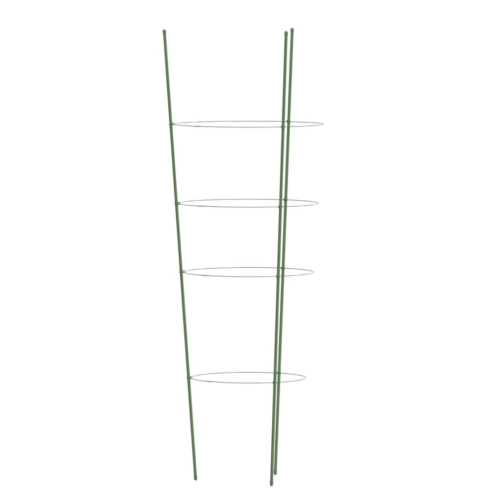 vidaXL Garden Plant Support Set of 5 Green
