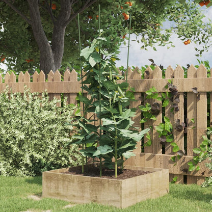 vidaXL Garden Plant Support Set of 5 Green