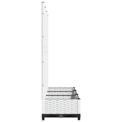 Garden Planter White 120 x 40 x 121.5 cm
