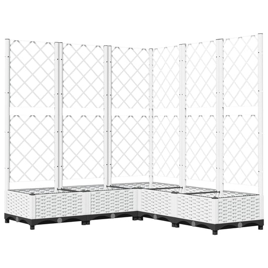 Garden Planter White 120 x 120 x 121.5 cm