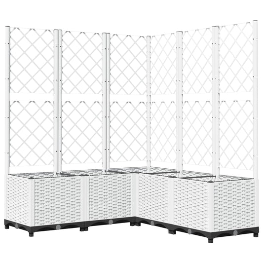 Garden Planter White 120 x 120 x 136 cm