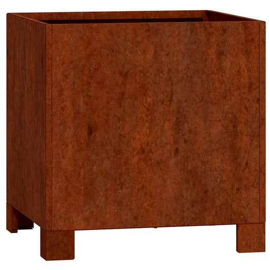 Planter with Legs Rusty 30x30x30 cm Corten Steel