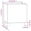 Planter with Legs Rusty 32x30x33 cm Corten Steel