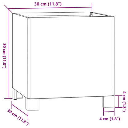 Planter with Legs Rusty 30x30x30 cm Corten Steel