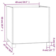 Planters with Legs 2 pcs Rusty 49x47x50 cm Corten Steel