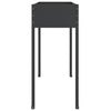 Garden Planters 2 pcs Anthracite Galvanized Steel