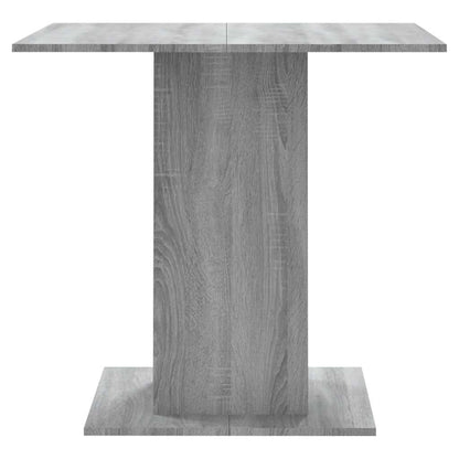 Dining Table Grey Sonoma 80x80x75 cm Engineered Wood