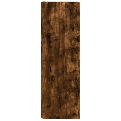 Corner Cabinet Smoked Oak 33x33x100 cm Engineered Wood