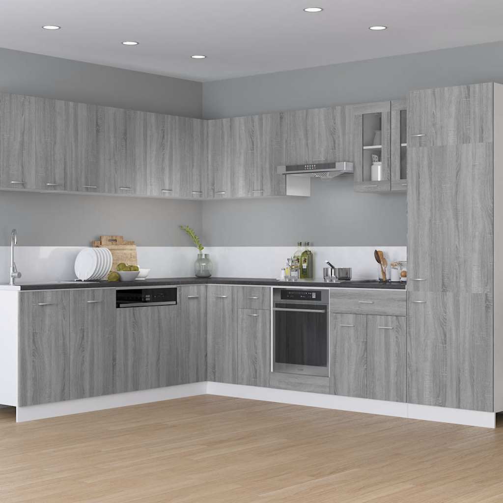 Oven Cabinet Lyon Grey Sonoma 60x46x81.5 cm Engineered Wood