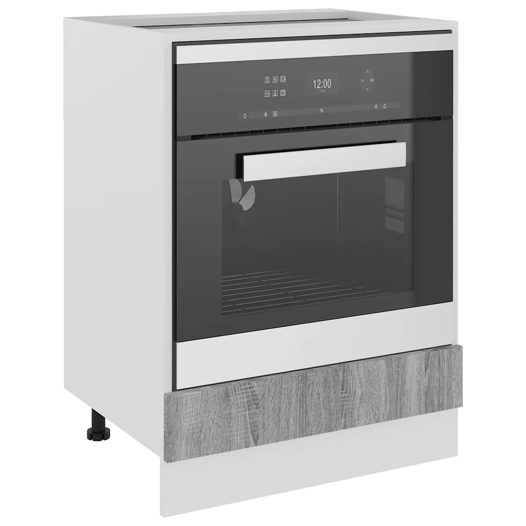 Oven Cabinet Lyon Grey Sonoma 60x46x81.5 cm Engineered Wood