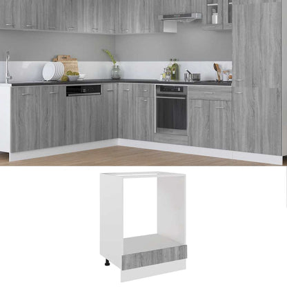 Oven Cabinet Lyon Grey Sonoma 60x46x81.5 cm Engineered Wood