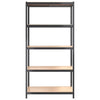 5-Layer Shelves 4 pcs Anthracite Steel&Engineered Wood