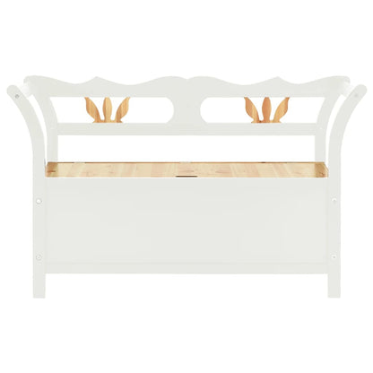 Bench White Solid Fir Wood 42.1 x 17.7 x 29.7 in Bench