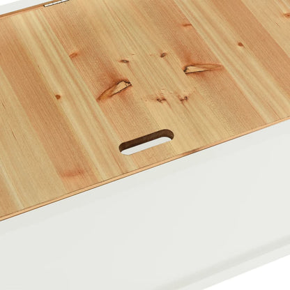 Bench White Solid Fir Wood 42.1 x 17.7 x 29.7 in Bench