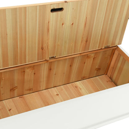 Bench White Solid Fir Wood 42.1 x 17.7 x 29.7 in Bench