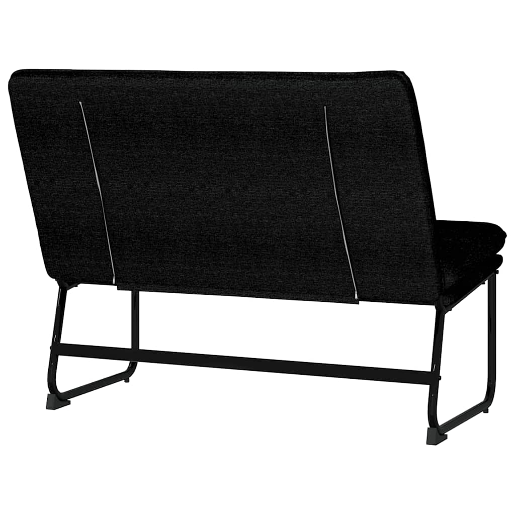 Bench Black 100x75x76 cm Fabric