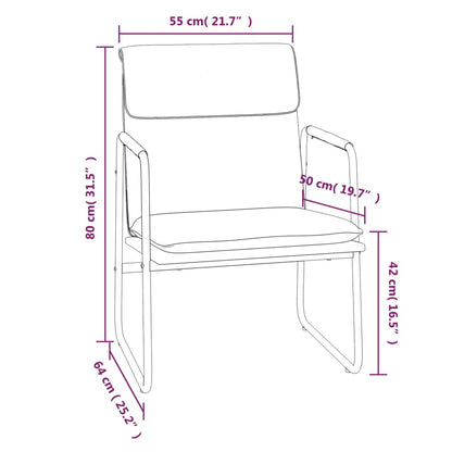 Lounge Chair Wine Red 55x64x80 cm Fabric