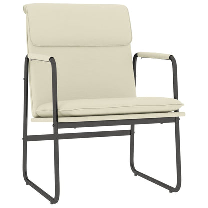 Lounge Chair Cream 55x64x80 cm Faux Leather