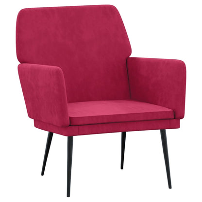 Armchair Wine Red 62x79x79 cm Velvet