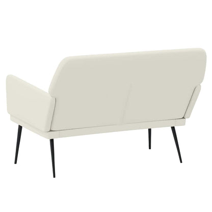 Bench Cream 108x79x79 cm Velvet