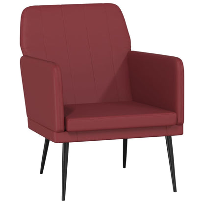 Armchair Wine Red 61x78x80 cm Faux Leather