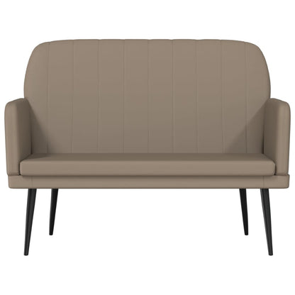 Bench Cappuccino 107x80x81 cm Faux Leather