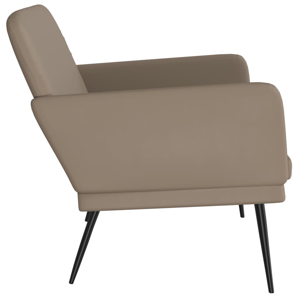 Bench Cappuccino 107x80x81 cm Faux Leather