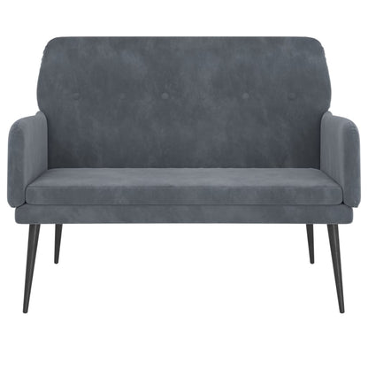 Bench Dark Gray 42.5"x31.1"x31.1" Velvet